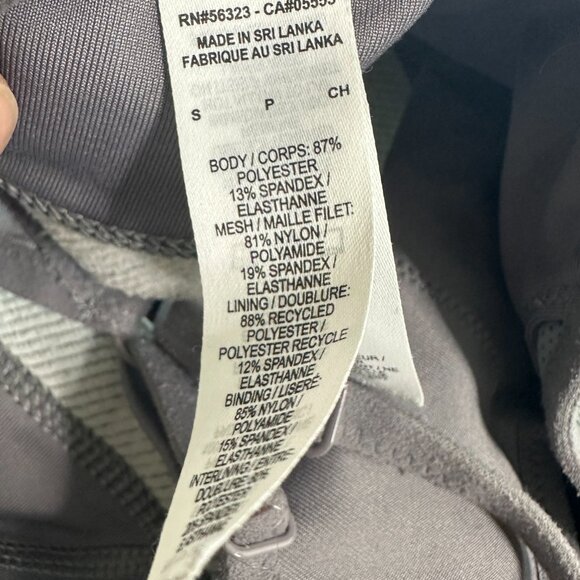 Nike Grey Ribbed Sports Bra Women's Small - Picture 4 of 4